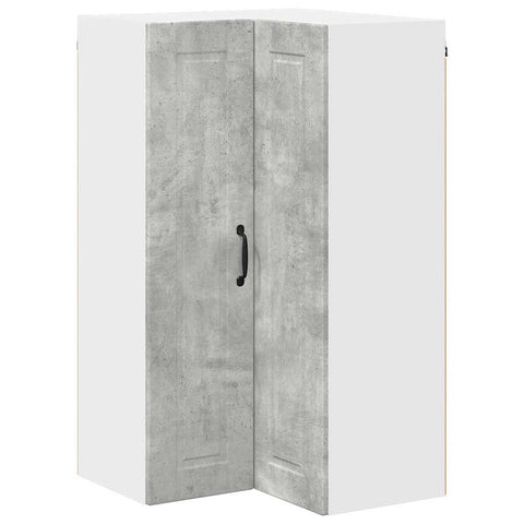 vidaXL Kitchen Wall Cabinet with Shelf Concrete Grey 57 x 57 x 100 cm