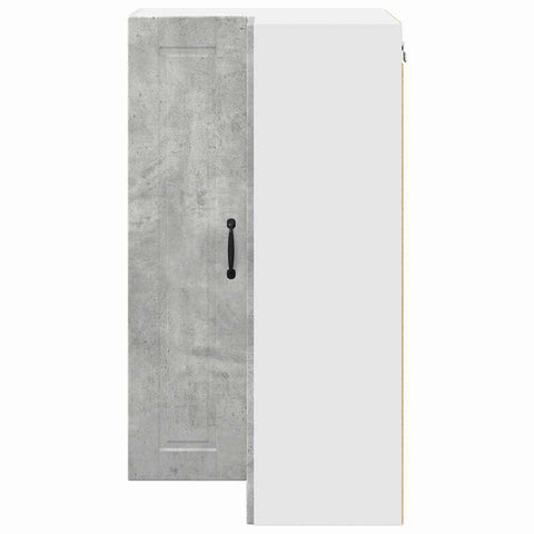 vidaXL Kitchen Wall Cabinet with Shelf Concrete Grey 57 x 57 x 100 cm
