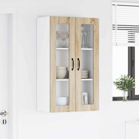 vidaXL Kitchen Wall Cabinet with Shelf Sonoma Oak 60 x 31 x 100 cm