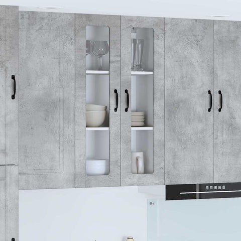 vidaXL Kitchen Wall Cabinet with Shelf Concrete Grey 60 x 31 x 100 cm