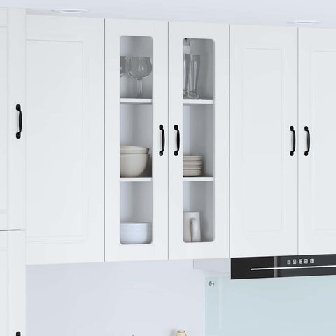 vidaXL Kitchen Wall Cabinet High Gloss White 60 x 31 x 100 cm