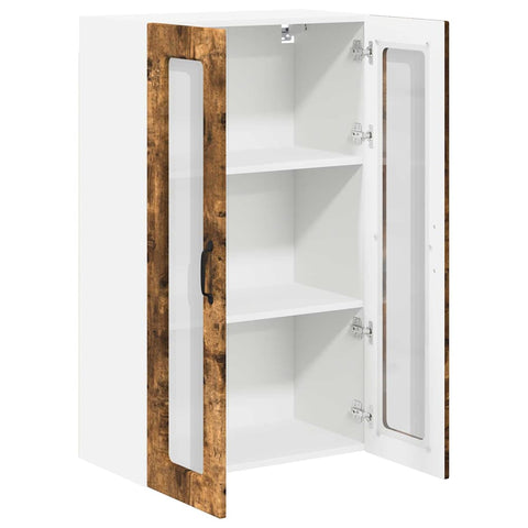 vidaXL Kitchen Wall Cabinet with Shelf Smoked Oak 60 x 31 x 100 cm