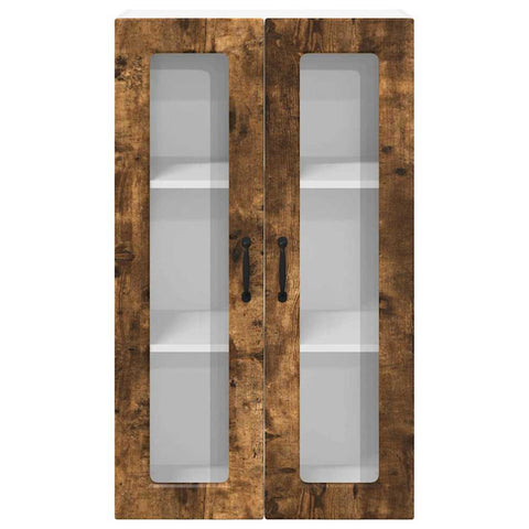 vidaXL Kitchen Wall Cabinet with Shelf Smoked Oak 60 x 31 x 100 cm