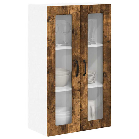 vidaXL Kitchen Wall Cabinet with Shelf Smoked Oak 60 x 31 x 100 cm