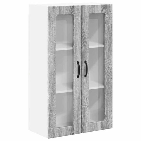 vidaXL Kitchen Wall Cabinet with Shelf Grey Sonoma 60 x 31 x 100 cm