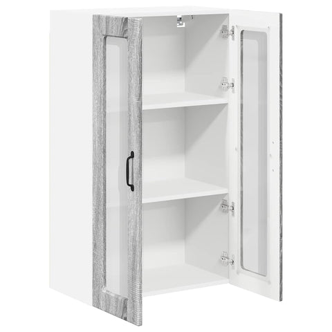 vidaXL Kitchen Wall Cabinet with Shelf Grey Sonoma 60 x 31 x 100 cm