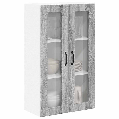 vidaXL Kitchen Wall Cabinet with Shelf Grey Sonoma 60 x 31 x 100 cm