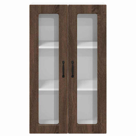 vidaXL Kitchen Wall Cabinet Brown Oak 60 x 31 x 100 cm Engineered Wood