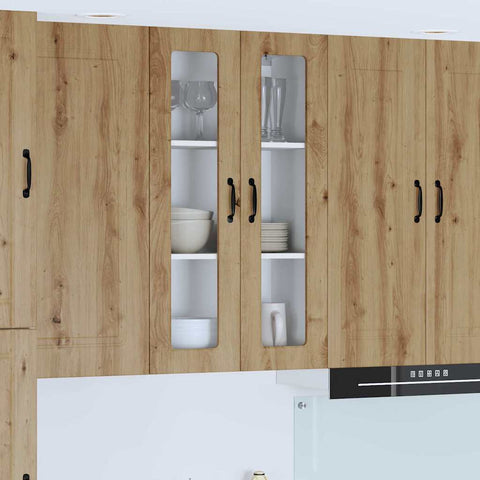 vidaXL Kitchen Wall Cabinet with Shelf Artisan Oak 60 x 31 x 100 cm