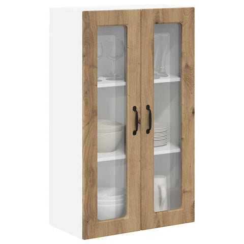 vidaXL Kitchen Wall Cabinet with Shelf Artisan Oak 60 x 31 x 100 cm