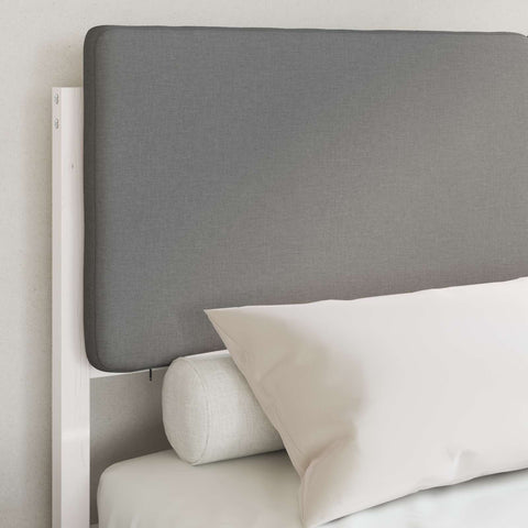 vidaXL Bed Frame with Upholstered Headboard Light Grey 160 x 200 cm