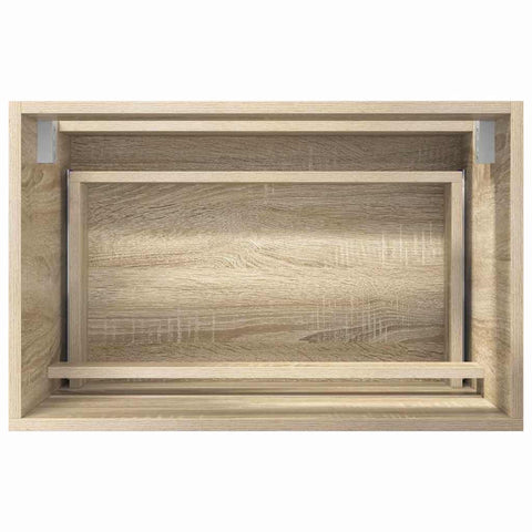 vidaXL Bathroom Furniture Set with Drawer Sonoma Oak Engineered Wood