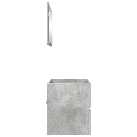 vidaXL Bathroom Furniture Set Concrete Grey Engineered Wood