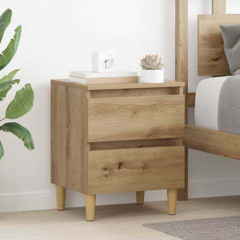 vidaXL Bed Cabinet Artisan Oak 40 x 35 x 50 cm Engineered Wood