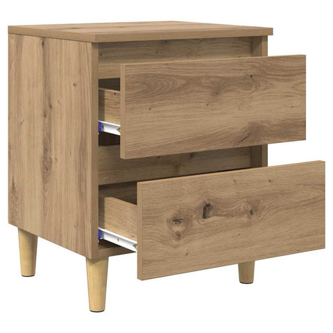 vidaXL Bed Cabinet Artisan Oak 40 x 35 x 50 cm Engineered Wood