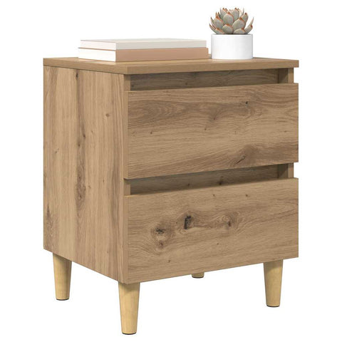 vidaXL Bed Cabinet Artisan Oak 40 x 35 x 50 cm Engineered Wood