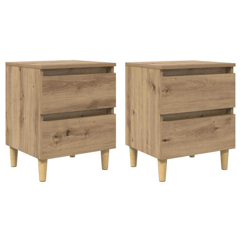 vidaXL Bed Cabinets 2 pcs Artisan Oak 40 x 35 x 50 cm Engineered Wood