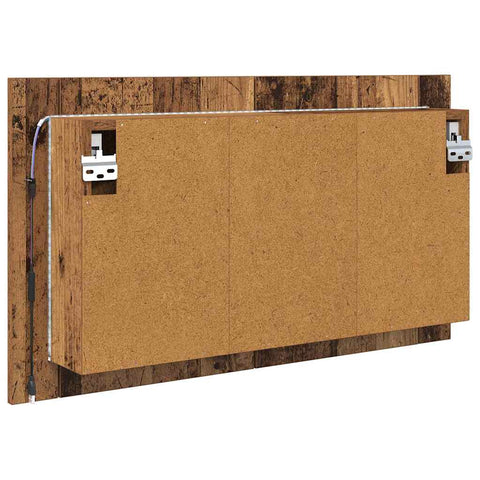 vidaXL Bathroom Mirror Cabinet with Shelf Old Wood 80 x 12 x 45 cm