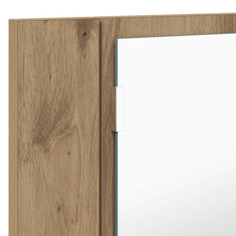 vidaXL Bathroom Mirror Cabinet with Shelf Artisan Oak 80 x 12 x 45 cm