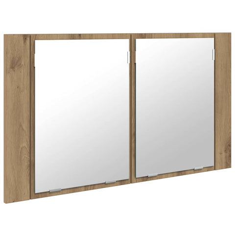 vidaXL Bathroom Mirror Cabinet with Shelf Artisan Oak 80 x 12 x 45 cm