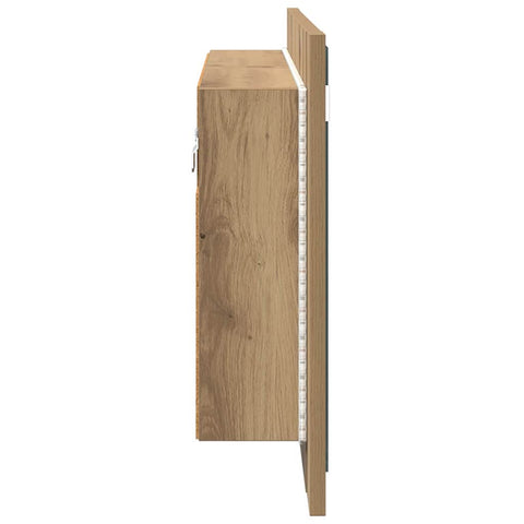 vidaXL Bathroom Mirror Cabinet with Shelf Artisan Oak 80 x 12 x 45 cm