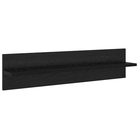 vidaXL Wall Shelves 4 pcs Black Oak 80 x 11.5 x 18 cm Engineered Wood