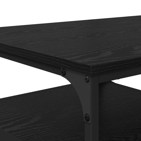vidaXL Coffee Table Black Oak 90 x 49 x 40 cm Engineered Wood