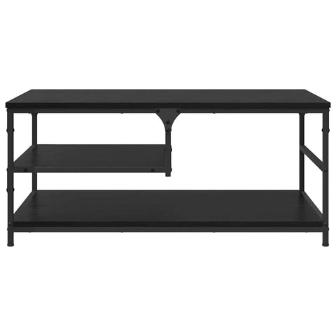 vidaXL Coffee Table Black Oak 90 x 49 x 40 cm Engineered Wood