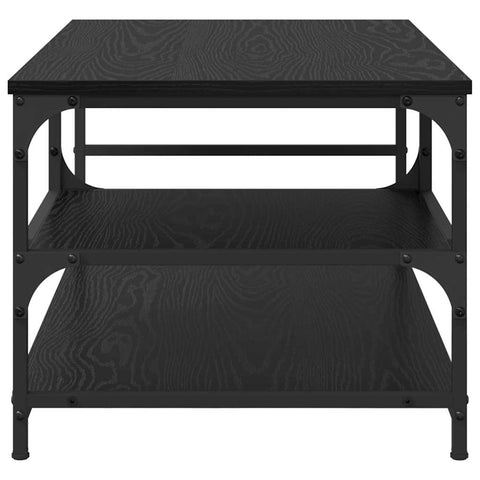 vidaXL Coffee Table Black Oak 90 x 49 x 40 cm Engineered Wood