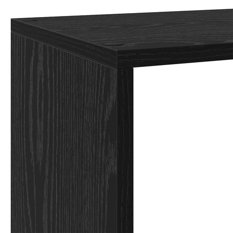 vidaXL Room Divider Bookcase Black Oak 143.5 x 29 x 143.5 cm