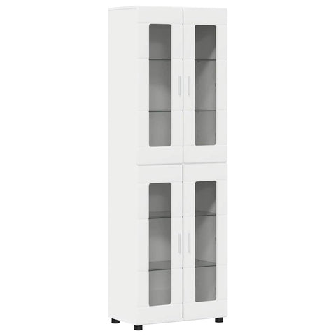 vidaXL Highboard with Shelf White 60 x 35 x 182 cm Engineered Wood