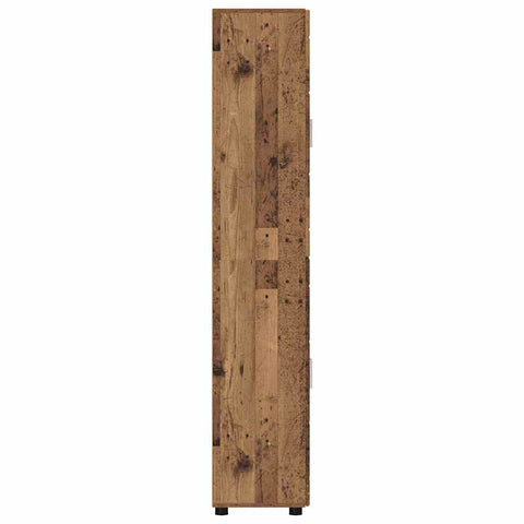 vidaXL Highboard with Shelf Old Wood 60 x 35 x 182 cm Engineered Wood