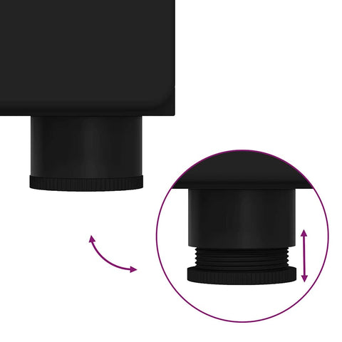 vidaXL Highboard with Shelf Black 60 x 35 x 182 cm Engineered Wood