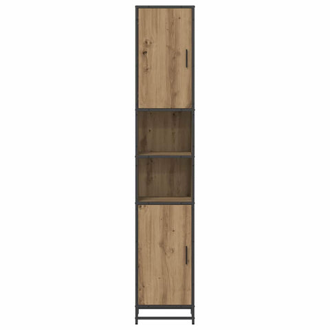 vidaXL Bathroom Cabinet with Shelf Artisan oak 35 x 37.5 x 188.5 cm