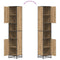 vidaXL Bathroom Cabinet with Shelf Artisan oak 35 x 37.5 x 188.5 cm