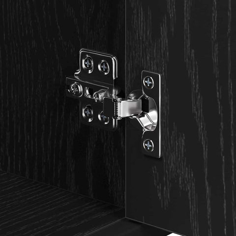 vidaXL Bathroom Cabinet Black oak 35 x 37.5 x 188.5 cm Engineered wood