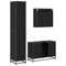 vidaXL Bathroom Furniture Set 3 pcs Black oak 90 x 33 x 60 cm