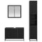 vidaXL Bathroom Furniture Set 3 pcs Black oak 90 x 33 x 60 cm
