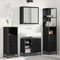 vidaXL Bathroom Furniture Set 4 pcs Black oak 65 x 33 x 60 cm