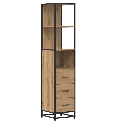 vidaXL Bathroom Furniture Set 3 pcs Artisan oak 35 x 37.5 x 166 cm