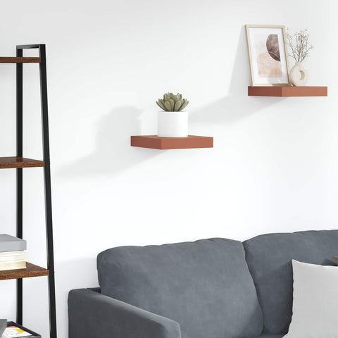 vidaXL Wall Shelf Wall-mounted Red 23 x 23.5 x 4 cm Engineered Wood