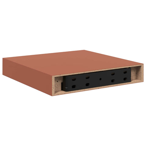 vidaXL Wall Shelf 2 pcs Red 23 x 23.5 x 4 cm Engineered Wood