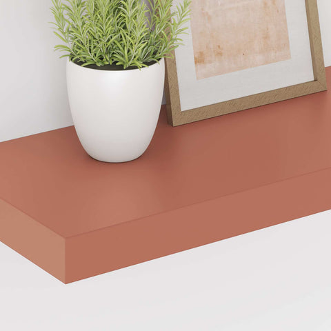 vidaXL Wall Shelf 2 pcs Red 50 x 23 x 4 cm Engineered Wood