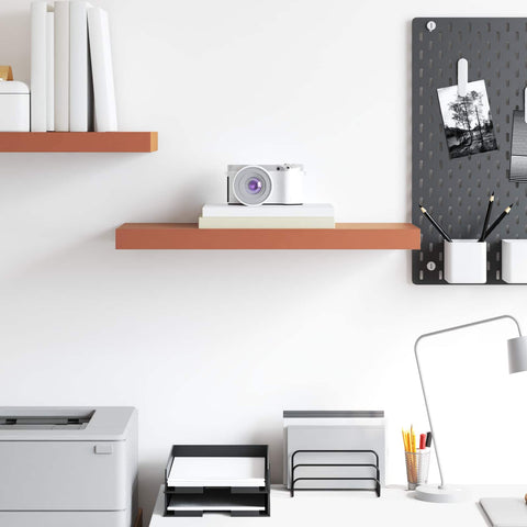 vidaXL Wall Shelf Wall-mounted Red 60 x 23 x 4 cm Engineered Wood