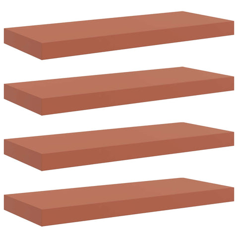 vidaXL Wall Shelf 4 pcs Red 60 x 23 x 4 cm Engineered Wood