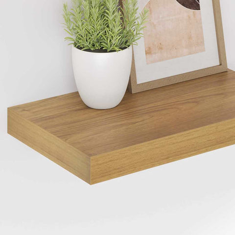 vidaXL Wall Shelf Wall-mounted Brown 40 x 23.5 x 4 cm Engineered Wood