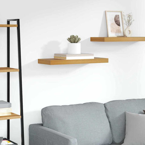 vidaXL Wall Shelf Wall-mounted Brown 60 x 23 x 4 cm Engineered Wood