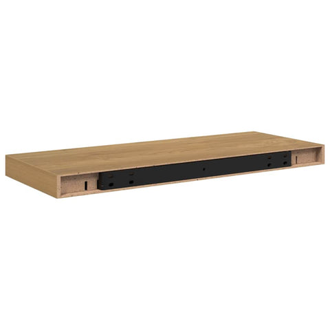 vidaXL Wall Shelf 2 pcs Brown 60 x 23 x 4 cm Engineered Wood