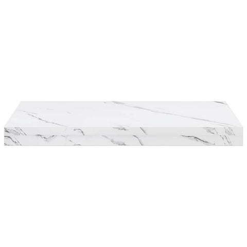 vidaXL Wall Shelf 4 pcs White Marble 50 x 23.5 x 4 cm Engineered Wood
