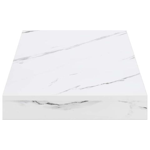 vidaXL Wall Shelf 4 pcs White Marble 50 x 23.5 x 4 cm Engineered Wood